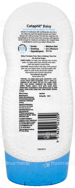 Cetaphil Baby Moisturising Bath & Wash 230Ml Cetaphil Baby Moisturising Bath & Wash 230Ml